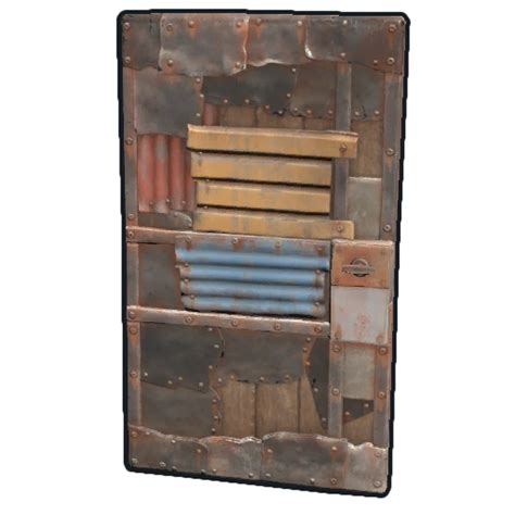 rust sheet door